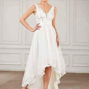 Beautiful hi-low sequined dress